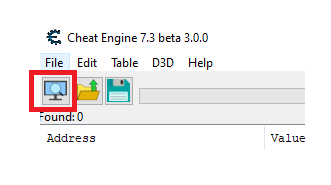 Open A Process - Cheat Engine